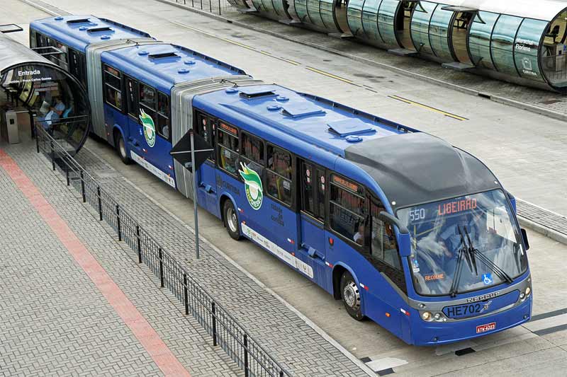 ônibus azul ligeirão curitiba