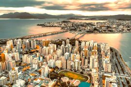 vista aérea de florianópolis