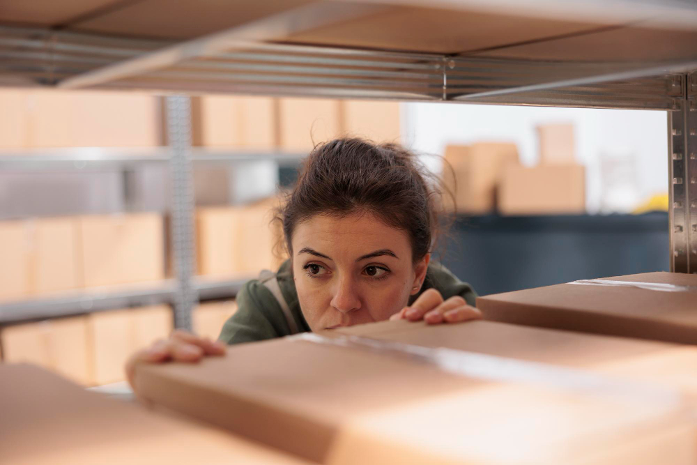 A imagem mostra um exemplo de self storage para e-commerce.