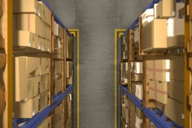 A imagem mostra um guarda volumes prático de uma empresa